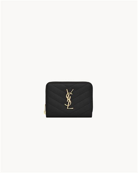 ysl cassandre zip wallet|Shop Saint Laurent Cassandre Matelassé Compact Zip Around .